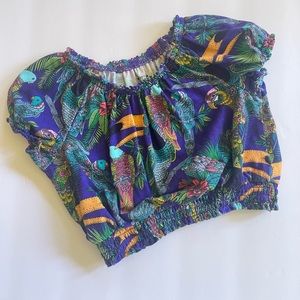 Childrens Place tropical bird top.